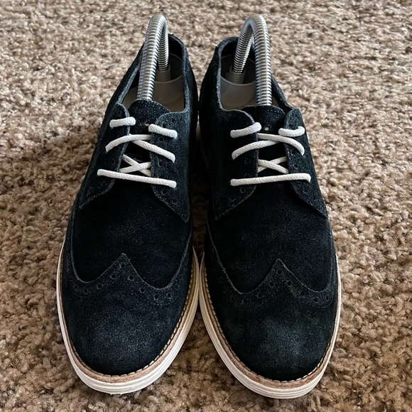 Cole Haan LunarGrand Suede WingTip Oxfords Women’s Size 7.5B - Picture 2 of 8